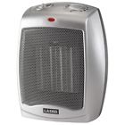 24038 Lasko Electric Ceramic Heater Grey Adjustable Thermostat Portable 7426882224038