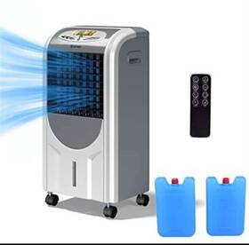 Costway Es10349us-gr Portable 5-in-1 Air Cooler Fan With Heater Humidifier Purifier And Remote