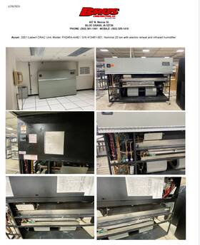 Liebert Fh245a-aaei 2001 Crac Unit Model / S/n 413461-001 Nominal 20 Ton With