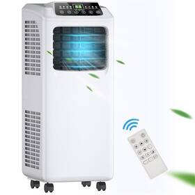 Pemberly Row Pr-4753-2390192 Portable Air Conditioner Dehumidifier Remote Function White Plastic