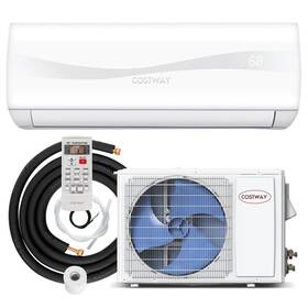 Pemberly Row Pr-4753-2835810 12000 Btu Air Conditioner &heater Wall Mounted Ac Unit White