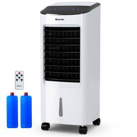 Pemberly Row Pr-4753-2837481 Evaporative Portable Air Cooler Fan With Filter Remote Control White