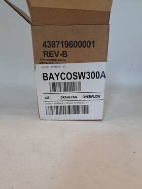 Trane Baycosw300a Drain Pan Overflow Kit New Open Box