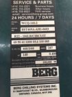 Wcq-140-2 Berg Used Ton Water Cooled Chiller Volt Electric