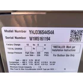 Yhjd36s44s4a York 3 Ton Inch Lx Split-system Heat Pump 13 Seer 460/60/3 R-410a 8