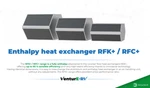 Recutech RFK+16-495-28 Enthalpy Heat Recovery Ventilation Air Exchanger. Fixed Price $742.00.