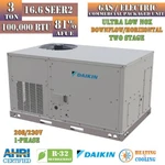 Daikin Ton 16.6 SEER2 100K Btu Gas Package Unit Ultra Low Nox 81% 208/230V. Fixed Price $6722.40.