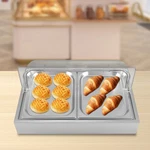 Stainless Steel Food Serving Display Tray With Clear Lid And Ice Box. Fixed Price $88.74.