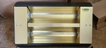 Fostoria 5E162 Multi-mount Infrared Electric Heater 3200W, 277V, New-no Elements. Fixed Price $220.00.