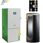 Robin Wood 18 Kw Pellet Boiler With PS600 Buffer Tank And Return Flow Boost. Fixed Price $7289.70.