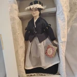 Dolls Of American Colonial Heritage, 14" Porcelain Gretchen. Fixed Price $13.05.