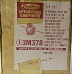Dayton 3M378 Air Conditioner Blower Motor 1/3 Hp 1075 Rpm 3SPD 230V. Fixed Price $61.74.