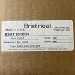 Briskheat BSAT101004 Silicone Rubber Heating Tape,time Percentage. Fixed Price $145.00.