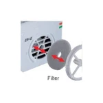 Panasonic ER-QFX5 Fan Intake Air Filter For Pieces Mfgd. Fixed Price $17.70.