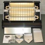 No Bulbs Fostoria Infrared Quartz Electric Heater H-30-222-TH, Radiant, 240V. Fixed Price $249.95.
