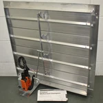 Dayton Motorized Damper 3C315, For 24" Fan Blade, 27" X Flange, Aluminum. Fixed Price $249.95.