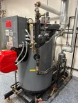 Lattner Wlf 9.5HP Steam Boiler Skid With Blowdown And Condensate Return. Fixed Price $16000.00.