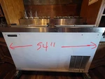 $7545 Master-bilt FLR-80 54" Ice Cream Topping Unit W/ Freezer Base On Wheels. Fixed Price $1250.00.