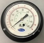 Carrier KM01AC390 160PSI Refrigeration Pressure Gauge (B507). Fixed Price $820.00.