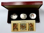 Myanmar/burma Set 3X500 Kyat 1998 Year The Tiger Silver Proof 38.7MM Color Rare. Fixed Price $452.45.