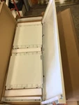 New Ge Zoneline RAB42PG Quick Snap Polymer Wall Sleeve Ptac 42" Gray White. Fixed Price $40.00.