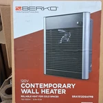 Berko Wall Heater 120V 750-1500W Black Silver Rotary Knob SRA1512DSAFPB. Fixed Price $99.99.
