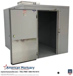 8 X 10 Walk-in Mortuary Morgue Cooler By American. Fixed Price $12388.00.