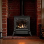 Direct Vent Gas Heating Stove 23K Btu Cast Iron With Black Finish Includes Re.... Fixed Price $3999.00.