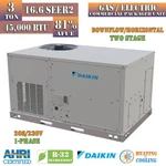 Daikin Ton 16.6 SEER2 45000 Btu Commercial Gas Package Unit 81% 208/230V 1P. Fixed Price $4910.98.