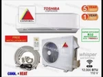 12,000 Btu Ductless Air Conditioner, Heat Pump Mini Split 110V Ton W/kit, Wifi. Fixed Price $463.14.