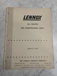 Lennox Air Conditioning Manual All Season Units Service Data Info. Fixed Price $23.93.