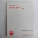 Assessment Of Geothermal Resources United States 1975 Department. Fixed Price $101.99.