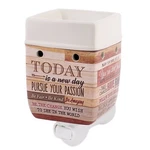 Today Aspire Change The World Wood Look Ceramic Stone Plug-in Warmer. Fixed Price $19.95.