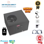 3.5 Ton Goodman Gas Package Unit R32 13.4 SEER2 80K Btu Install Kit. Fixed Price $4550.00.
