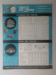 Vtg Mcquay Condensed Refrigeration Catalog Unit Coolers Air Conditioners. Fixed Price $25.26.