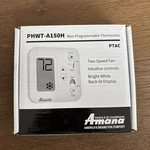 Amana Ptac Thermostat, PHWT-A150H, White Non Programmable (new/open Box). Fixed Price $79.99.