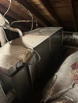 Central Forced Air Natural Gas Furnace Gray Metal Floor-mount Hvac Unit. Fixed Price $800.00.