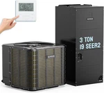 Ton 34000 Btu Ducted Central Air Conditioner W/heat Pump 19 Seer Split Ac Unit. Fixed Price $2718.95.