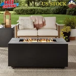 Rectangular Propane Fire Pit Table W/ Tank Hideaway Cover 50000 Btu Steel New. Fixed Price $516.34.