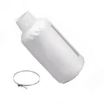 30 Micron Dust Collector Bag With Clamp, 4'' Universal Vacuum Filter White. Fixed Price $27.03.