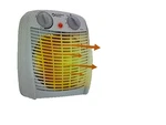 Comfort Zone Personal Space Heater, 750/1500W Fan-forced Electric White. Fixed Price $15.00.