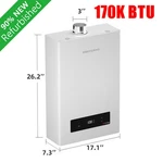 170,000 Btu Tankless Water Heater Propane Gas 7.5 Gpm For Whole House -certified. Fixed Price $432.99.