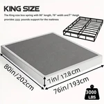 7" King Box Spring - Steel Mattress Foundation With Easy Clean Cover. Fixed Price $119.00.