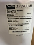 Dayton 3VU35 Portable Electric Jobsite & Garage Heater, 3600W/4800W, 208/240V. Fixed Price $125.00.