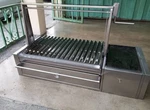 Stico Grill Commercial Stainless Steel With Lid And Side Table. Fixed Price $300.00.