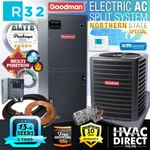 Goodman Ton R32 Ac Split System 13.4 SEER2 Central Air Conditioner & 10KW Kit. Fixed Price $4026.00.