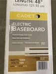 Cadet 48-INCH 1000-WATT 120-VOLT Electric Baseboard Heater White. Fixed Price $55.00.