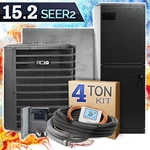 Aciq 4 Ton Heat Pump Split System Central Air Conditioner - R32, 15.2 SEER2. Fixed Price $4588.00.