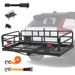 60 24 15" Trailer Hitch Cargo Rack 500LBS Folding Mount Carrier W/high Side. Fixed Price $181.79.