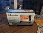 Comfort Zone Deluxe Electric Radiant Heater: CZ5300, Fan, 1500 Watt, Metal (new). Fixed Price $49.99.